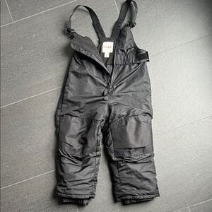 Cat & Jack Black Kids' Snow Bib Overalls